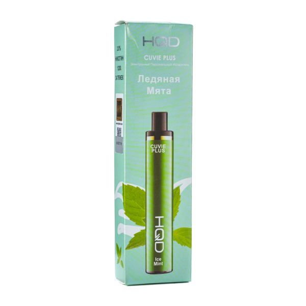 Одноразовая электронная сигарета HQD Cuvie Plus Ice Mint (Ледяная Мята) 1200 затяжек в Ростове-на-Дону
