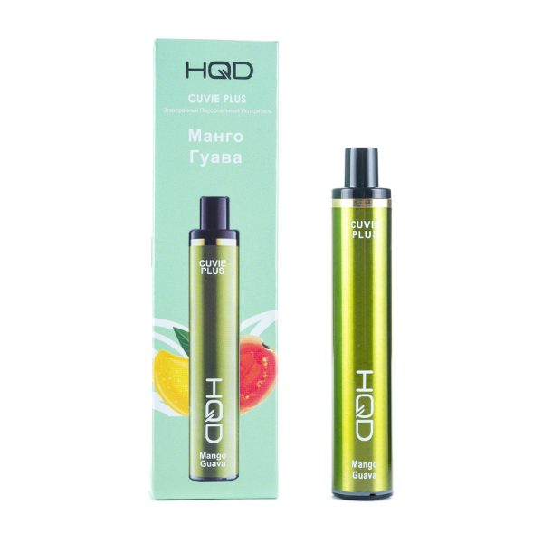 Одноразовая электронная сигарета HQD Cuvie Plus Mango Guava (Манго Гуава) 1200 затяжек в Ростове-на-Дону