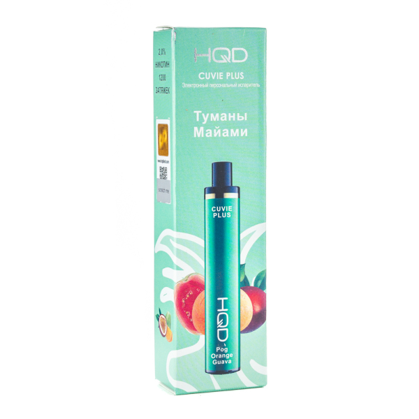 Одноразовая электронная сигарета HQD Cuvie Plus Orange Guava (Туман Майами) 1200 затяжек в Ростове-на-Дону