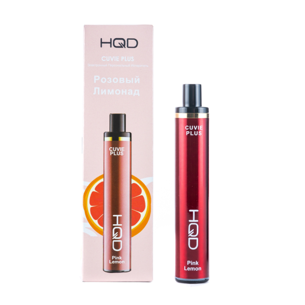 Одноразовая электронная сигарета HQD Cuvie Plus Pink Lemon (Розовый Лимонад) 1200 затяжек в Ростове-на-Дону