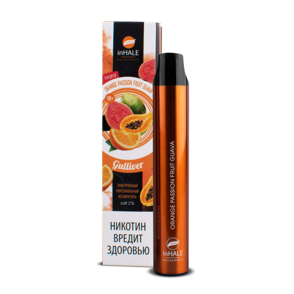 inHale Guliver Hard Orange Passion Fruit Guava (Апельсин Маракуйя Гуава) 1500 затяжек в Ростове-на-Дону
