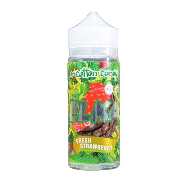 Жидкость Cotton Candy ЁLKA FRESH STRAWBERRY (Хвоя С Мятой И Клубникой) (120 мл, 0 мг/мл) в Ростове-на-Дону