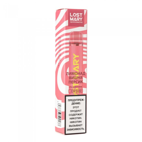 Lost Mary Cherry Peach Lemonade Лимонад вишня персик, 1500 тяг в Ростове-на-Дону