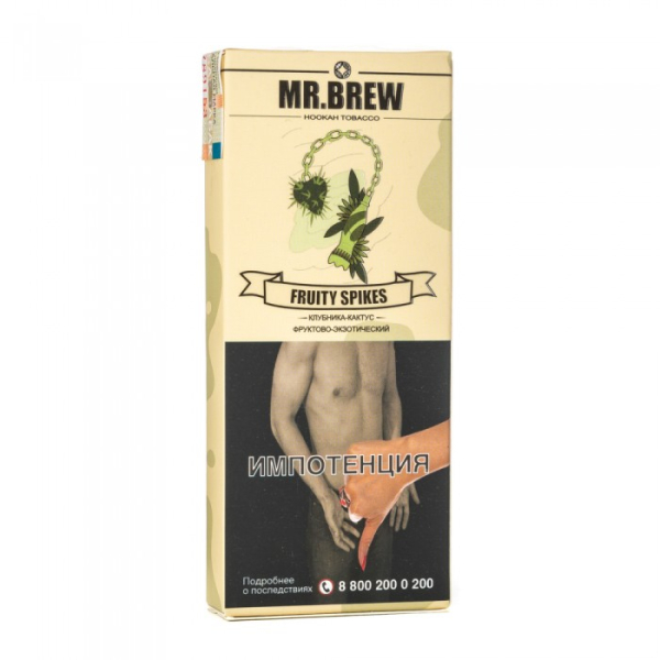 Табак Mr Brew Fruity Spikes (Клубничный сок с кактусом и фейхоа) 40 гр в Ростове-на-Дону