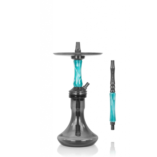 Кальян Ocean Hookah Kaif Small 2 (черный,бирюзовый, 53 см) в Ростове-на-Дону