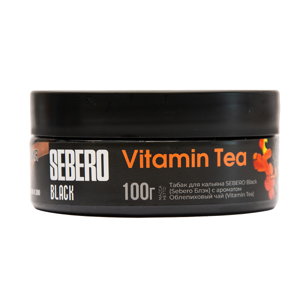 Табак Sebero Black Vitamin Tea Облепиховый Чай 100 грамм в Ростове-на-Дону