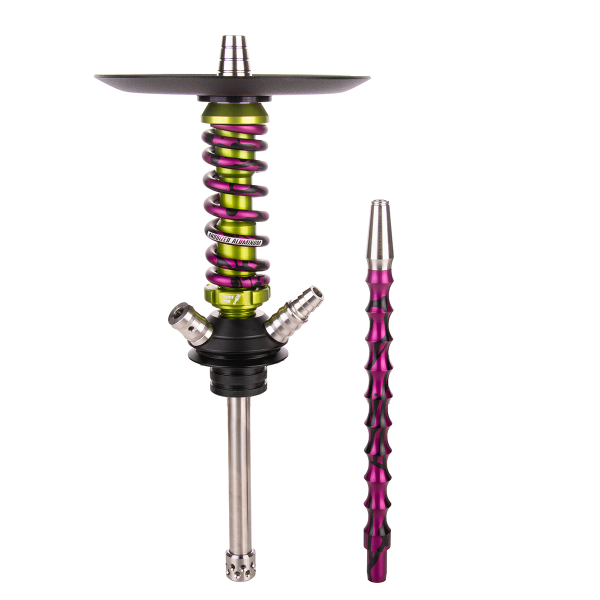 Кальян Mamay Customs Coilover Micro   Салатовый Сплеш Пурпурный в Ростове-на-Дону