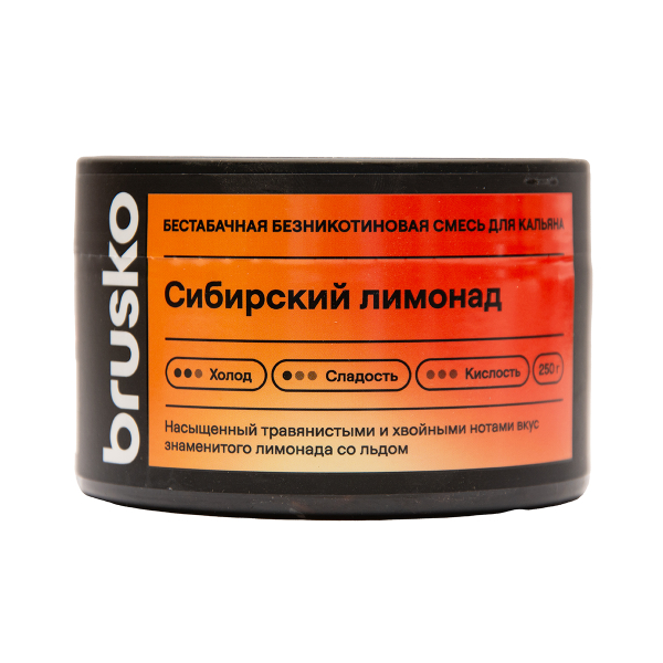 Бестабачная смесь Brusko Сибирский Лимонад 250 грамм в Ростове-на-Дону