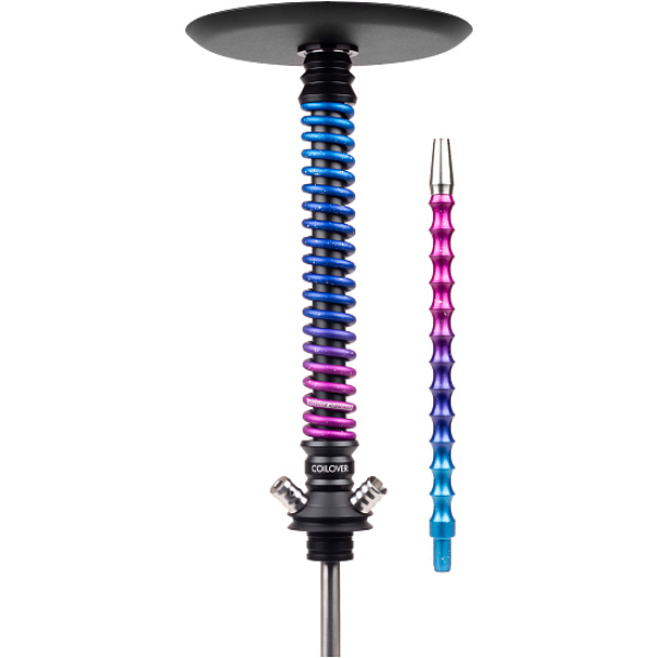 Кальян Mamay Customs Coilover Big Anod Черный Мат Blue Space в Ростове-на-Дону