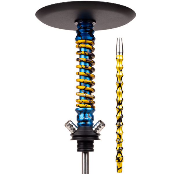 Кальян Mamay Customs Coilovers Mini Special Anod Blue Splash Gold в Ростове-на-Дону