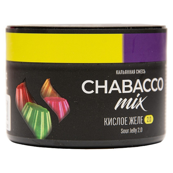 Бестабачная смесь Chabacco Mix Sour Jelly 2.0 Кислое Желе Medium 40 грамм в Ростове-на-Дону