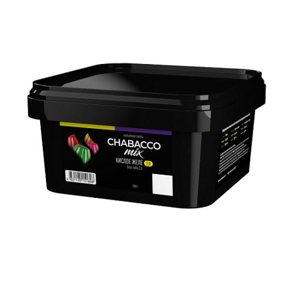 Бестабачная смесь Chabacco Mix Sour Jelly 2.0 Кислое Желе Medium 200 грамм в Ростове-на-Дону